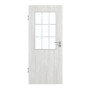 Frontansicht von GARANT Zimmertür Authentic Grigio CPL mit Lichtausschnitt LA-6 Sprosse SP2