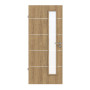 Frontansicht von CLASSEN Innentür 4.12 Hickory Eiche CPL mit Lichtausschnitt