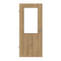 Frontansicht von CLASSEN Innentür 4.2 Hickory Eiche CPL mit Lichtausschnitt