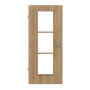 Frontansicht von CLASSEN Innentür 4.5 Hickory Eiche CPL mit Lichtausschnitt