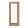 Frontansicht von CLASSEN Innentür 4.7 Hickory Eiche CPL mit Lichtausschnitt