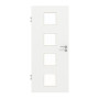 Frontansicht von GARANT Objektinnentür D354-60 Designer White Resopal mit Lichtausschnitt LA-10