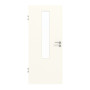 Frontansicht von GARANT Objektinnentür 0105-60 Pearl White CePaL mit Lichtausschnitt LA-5 mittig