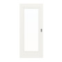 Frontansicht von Cofi 10 LA-01 Weißlack RAL 9016 Premium Schiebetür