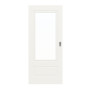 Frontansicht von Cofi 21 LA-01 Weißlack RAL 9016 Premium Schiebetür