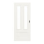 Frontansicht von Cofi 32 LA-02 Weißlack RAL 9016 Premium Schiebetür