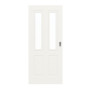 Frontansicht von Cofi 40 LA-02 Weißlack RAL 9016 Premium Schiebetür
