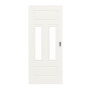 Frontansicht von Cofi 41 LA-02 Weißlack RAL 9016 Premium Schiebetür