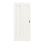 Frontansicht von Coso 23 Weißlack RAL 9016 Premium Schiebetür