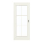 GARANT Schiebetür 0135-60 Rain Resopal mit Lichtausschnitt LA-2 Sprosse SP4