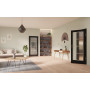 Main-Milieuansicht von GARANT Zimmertür 0901-60 Black Resopal mit Lichtausschnitt LA-3 Sprosse SP10