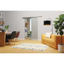 Wohnzimmer mit Aida Motiv matt Glasschiebetür-Set inkl. Schiebetürsystem S65 - Erkelenz