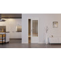 Front-Milieubild von der vor in Wand laufenden Carolina 5 LA Lugano ClassicLine Weißlack Schiebetür - Hörmann
