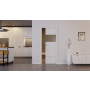 Front-Milieuansicht der in der Wand laufenden Pure 2 quer Plain 80-7 ProLine Duradecor Bütte Weiß Schiebetür - Hörmann