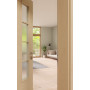 CloseUp-Milieuansicht von GARANT Zimmertür Quer Authentic Sand GCK08 mit Lichtausschnitt LA-5 schlossseitig Sprosse SP10