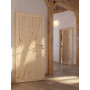 CloseUp-Milieuansicht von Loft Z Kiefer Massivholz Innentür - Radex