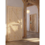 CloseUp-Milieuansicht von Loft ZZ Kiefer Massivholz Innentür - Radex
