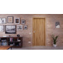 Front-Milieuansicht der in der Wand laufenden HÖRMANN Schiebetür Natureiche Duradecor ProLine 