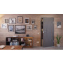 Front-Milieuansicht von HÖRMANN Innentür Groove 49 Staubgrau RAL 7037 Lack DesignLine