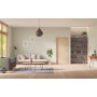 Front-Milieuansicht der in der Wand laufenden GARANT Schiebetür Corona 851 Authentic Achat CePaL 