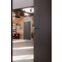 CloseUp-Milieuansicht von HÖRMANN Innentür Groove 49 Staubgrau RAL 7037 Lack DesignLine