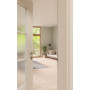 CloseUp-Milieuansicht von GARANT Zimmertür Milano Weißlack mit Lichtausschnitt ML2/1 Sprosse SP4