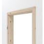 Detailansicht von Innentür-Set Typ 6002 Kiefer Massivholz mit Zarge und Drücker - Radex