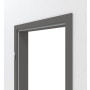 Detailansicht der Zarge von HÖRMANN Innentür-Set Aktion Staubgrau RAL 7037 Duradecor mit Zarge und Drücker