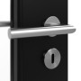 Detailansicht der Oberfläche von Schwarz RAL 9005 LA-11 Lack ProLine Innentür - Hörmann