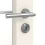 Detailansicht der Oberfläche von Carolina 5 LA 3 Sprosse 2/4 ClassicLine Weißlack Innentür - Hörmann