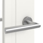 Detailansicht der Oberfläche von Innentür-Set Cofi 32 LA-02 reverse Weißlack RAL 9016 mit Zarge und Drücker - Deine Tür