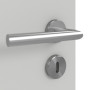 Detailansicht der Oberfläche von GARANT Zimmertür D92-60 Dove Grey Resopal mit Lichtausschnitt LA-12