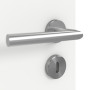 Detailansicht der Oberfläche von GARANT Zimmertür D354-60 Designer White Resopal mit Lichtausschnitt LA-13