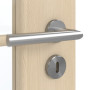 Detailansicht der Oberfläche von GARANT Zimmertür Authentic Sand CPL mit Lichtausschnitt LA-2 Sprosse SP10