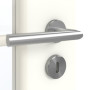 Detailansicht der Oberfläche von GARANT Zimmertür U11026SD Kristallweiß GHK08 mit Lichtausschnitt LA-2 Sprosse SP10