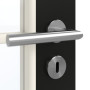 Detailansicht der Oberfläche von GARANT Zimmertür 0901-60 Black Resopal mit Lichtausschnitt LA-3 Sprosse SP10