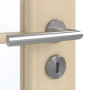 Detailansicht der Oberfläche von GARANT Zimmertür Authentic Sand CPL mit Lichtausschnitt LA-3 Sprosse SP10