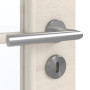Detailansicht der Oberfläche von GARANT Zimmertür Quer Authentic Perl CPL mit Lichtausschnitt LA-3 Sprosse SP10