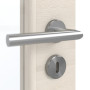 Detailansicht der Oberfläche von GARANT Zimmertür Quer Authentic Perl GCK08 mit Lichtausschnitt LA-3 Sprosse SP2