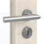Detailansicht der Oberfläche von GARANT Zimmertür Quer Authentic Perl GCK08 mit Lichtausschnitt LA-3 Sprosse SP4