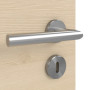 Detailansicht der Oberfläche von GARANT Zimmertür Quer Authentic Sand CPL mit Lichtausschnitt LA-4 bandseitig Sprosse SP10
