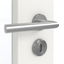 Detailansicht der Oberfläche von GARANT Zimmertür Authentic Bianco CPL mit Lichtausschnitt LA-4 schlossseitig