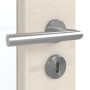 Detailansicht der Oberfläche von GARANT Zimmertür Quer Authentic Perl CPL mit Lichtausschnitt LA-4 schlossseitig