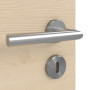 Detailansicht der Oberfläche von GARANT Zimmertür Quer Authentic Sand CPL mit Lichtausschnitt LA-5 bandseitig Sprosse SP10