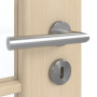 Detailansicht der Oberfläche von GARANT Zimmertür Authentic Sand CPL mit Lichtausschnitt LA-5 schlossseitig Sprosse SP10