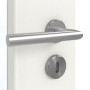 Detailansicht der Oberfläche von GARANT Zimmertür Authentic Bianco CPL mit Lichtausschnitt LA-6
