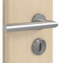 Detailansicht der Oberfläche von GARANT Zimmertür Authentic Sand CPL mit Lichtausschnitt LA-6 Sprosse SP0