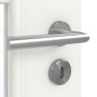 Detailansicht der Oberfläche von GARANT Zimmertür Authentic Bianco CPL mit Lichtausschnitt LA-6 Sprosse SP1