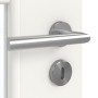 Detailansicht der Oberfläche von GARANT Zimmertür Weißlack 9016 mit Lichtausschnitt LA-6 Sprosse SP1