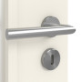 Detailansicht der Oberfläche von CLASSEN Innentür Weiß RAL 9010 CPL 4.10 mit Lichtausschnitt 